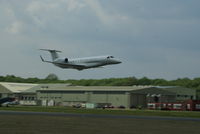 N357TE @ EGTD - Departing Dunsfold - by Syed Rasheed