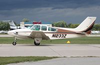 N1233Z @ KOSH - Beech 55 - by Mark Pasqualino