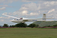 G-CKHB @ X5SB - Rolladen-Schneider LS-3 being launched for a cross country flight during The Northern Regional Gliding Competition, Sutton Bank, North Yorks, August 2nd 2013. - by Malcolm Clarke