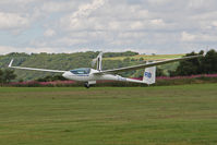 G-CLKK @ X5SB - Schleicher ASH-31-MI 'self launching' at the Yorkshire Gliding Club, Sutton Bank, North Yorks, August 2nd 2013. - by Malcolm Clarke