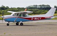 G-WACY @ EGFH - Visiting Reims F172P Skyhawk on a fly in from Denham Aerodrome Uxbridge. - by Derek Flewin