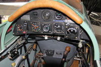 G-BJAL @ EGBR - CASA 1-131E Jungmann, rear cockpit. At The Real Aeroplane Company's Summer Madness Fly-In, Breighton Airfield, August 2013. - by Malcolm Clarke