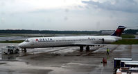 N935DL @ KRIC - Pushback RIC - by Ronald Barker