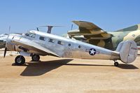N9657 @ KRIV - 1951 built Beech UC-45J  ex Bu 44588 , at March Field Air Museum , Riverside , California - by Terry Fletcher