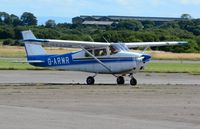 G-ARMR @ EGFH - Visiting Cessna Skyhawk. - by Roger Winser