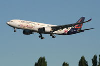 OO-SFN @ EBBR - Arrival of flight SN369 to RWY 20