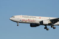 OO-SFN @ EBBR - Arrival of flight SN369 to RWY 20