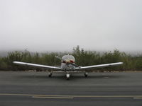 N7814N @ SZP - 1969 Piper PA-180 CHEROKEE D, Lycoming O&VO-360 180 Hp, early morning fog in the riverbed behind - by Doug Robertson