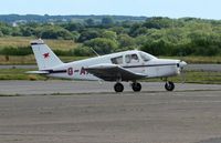 G-AXTL @ EGFH - Visiting Cherokee operated by Bristol and Wessex Aeroplane Club. - by Roger Winser
