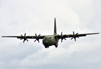 ZH872 @ EGFH - C-130J-30 Hercules C.4 on long finals for a low overshoot runway 22 at EGFH. - by Derek Flewin