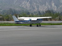 N704UT @ SZP - 1976 Cessna 150, Continental O-200 100 Hp, landing roll Rwy 22 - by Doug Robertson
