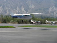 N704UT @ SZP - 1976 Cessna 150M, Continental O-200 100 Hp, takeoff climb Rwy 22 - by Doug Robertson