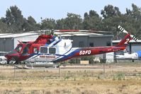 N807JS @ KMYF - Fire Dept Copter Two At Montgomery Field, San Diego, California - by Terry Fletcher