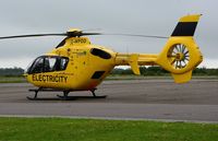 G-WPDD @ EGFH - Visiting helicopter operated by Western Power Distribution Helicopter Unit. Previously registered D-HSOS. - by Roger Winser