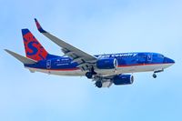 N711SY @ KSAN - Overhead Balboa Park on approach to San Diego International , California - by Terry Fletcher