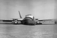 NZ5901 - cr landing 19 Apr 1954 in Mauripur Pakistan. - by Peter Lewis
