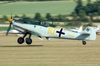 G-BWUE @ EGSU - Part of the Flying Legends 2013 line-up. - by Carl Byrne (Mervbhx)