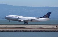 N105UA @ KSFO - Boeing 747-400 - by Mark Pasqualino