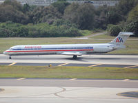N554AA @ KTPA - This 1991 Mcdonnell Douglas DC-9-82 had just landed on rwy 19R at Tampa Int'l Airport