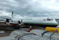 G-LOFB @ EGBE - being parted out for Buffalo Airways - by Chris Hall