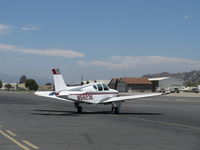 N5623K @ SZP - 1964 Beech 35-B33 DEBONAIR, Continental IO-470-K 225 Hp, stopped for pushback to transient line - by Doug Robertson