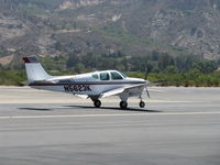 N5623K @ SZP - 1964 Beech 35 B33 DEBONAIR, Continental IO-470-K 225 Hp, landing roll Rwy 22 - by Doug Robertson