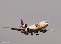 N613FE @ KJFK - Seconds before landing on L22, JFK