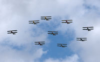 G-ANEM @ X1WP - 45. G-ANEM - in the Tiger 9 Formation Display Team at The 28th. International Moth Rally at Woburn Abbey, Aug. 2013.