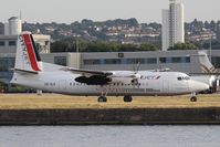 OO-VLR @ EGLC - Just landed. - by Graham Reeve