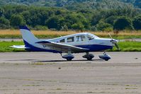 G-COSF @ EGFH - Visiting Cherokee Warrior II in a new colour scheme. Previously registered N5915V. - by Roger Winser