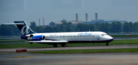 N980AT @ KDCA - Landing roll, check the thrust reversers DCA - by Ronald Barker