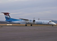 LX-LGH @ EDDR - Taxxing in from Runway 09 via Taxiway A.