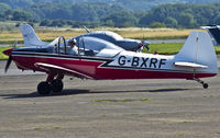 G-BXRF @ EGFH - Visiting Super Emeraude, previously registered OO-NSF, from Old Park Farm, Margam, Port Talbot. - by Derek Flewin