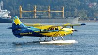 C-GEND @ CYHC - Whistler Air #321 taxiing out for takeoff in Coal Harbour.