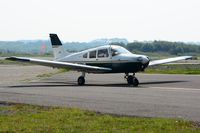 G-BUIJ @ EGFH - Visiting Cherokee Warrior II. - by Roger Winser