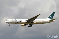 AP-BHX @ EGLL - Photographed landing 27R at Heathrow.