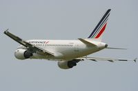 F-GUGO @ LFRB - Airbus A318-111, Take off rwy 25L, Brest-Bretagne Airport (LFRB-BES) - by Yves-Q