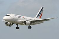 F-GUGK @ LFRB - Airbus A318-111, Short approach rwy 25L, Brest-Bretagne Airport (LFRB-BES) - by Yves-Q