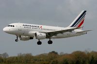 F-GUGK @ LFRB - Airbus A318-111, On final rwy 25L, Brest-Bretagne Airport (LFRB-BES) - by Yves-Q