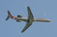 F-GRZO @ LFRB - Canadair Regional Jet CRJ-700, Take off rwy 07R, Brest-Bretagne Airport (LFRB-BES) - by Yves-Q