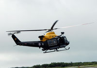 ZJ240 @ EGFH - Griffin HT1 coded U seen departing EGFH RTB RAF Valley Anglsey. - by Derek Flewin