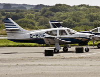 G-BDIE @ EGFH - Visiting Commander, ex N1342J. - by Derek Flewin