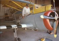 N16LR @ STS - Cowling added and Leif R. Ostnes getting into cockpit - by Jeanne Ostnes