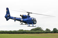 HA-LFQ @ EGBR - Aerospatiale SA-342L Gazelle at The Summer Madness Fly-In. The Real Aeroplane Club, Breighton Airfield, August 2013. - by Malcolm Clarke