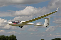 G-CKDS @ X5SB - Schleicher ASW-27 being launched for a cross country flight during The Northern Regional Gliding Competition, Sutton Bank, North Yorks, August 2nd 2013. - by Malcolm Clarke