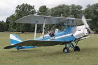 G-AJHS @ X1WP - De Havilland DH-82A Tiger Moth II at The De Havilland Moth Club's 28th International Moth Rally at Woburn Abbey. August 2013. - by Malcolm Clarke