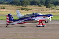 G-LEXY @ EGFH - Visiting RV-8 part of the RV8TORS aerobatic display team. - by Roger Winser