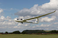 G-CHPD @ X5SB - Rolladen-Schneider LS6-C18 being launched for a cross country flight during The Northern Regional Gliding Competition, Sutton Bank, North Yorks, August 2nd 2013. - by Malcolm Clarke