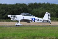 G-VFDS @ EGFH - Resident Vans returning from solo aerobatics practice. - by Roger Winser