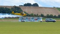 G-BPCF @ EGSU - 5. G-BPCF - two wheels down,  at The Duxford Air Show, Sept. 2013. - by Eric.Fishwick